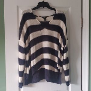 Oversized striped sweater